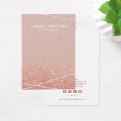 ジュエリーバラ金ゴールドグリッターイヤリングディスプレイ (デスク)