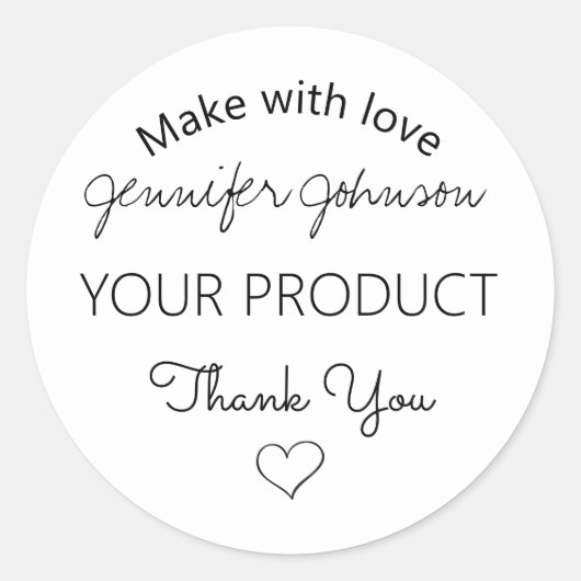 ジュエリーパーソナライズされたデザインクラシックラウンドステッカー ラウンドシール (正面)