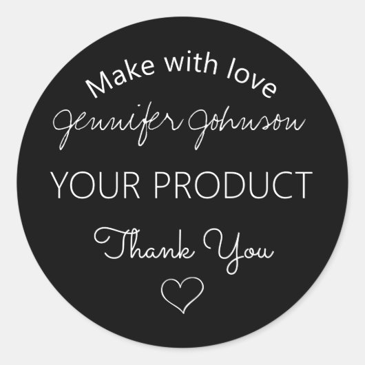 ジュエリーパーソナライズされたデザインクラシックラウンドステッカー ラウンドシール (正面)