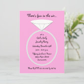 ジュエリーパーティー招待状ジャイアントリングや輪招待状 招待状 (スタンド正面)