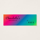 ジュエリーファッション小売価格ラベルレインボーゼブラ (裏面)