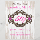 ジュエリーフライヤーバラネックレスブラウンピンク チラシ (裏面)