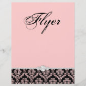 ジュエリーフライヤーヘアサロンダマスクベビーピンククラシー チラシ (正面)