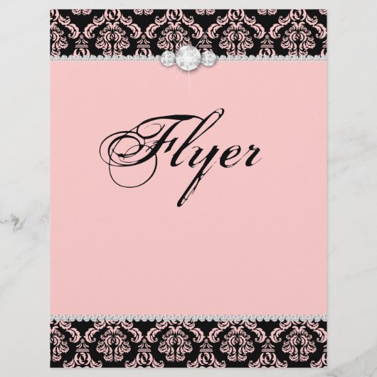 ジュエリーフライヤーヘアサロンダマスクベビーピンククラシー チラシ (裏面)