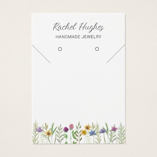 ジュエリーフローラ表示カード (正面)