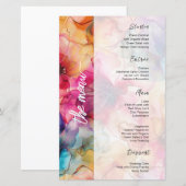 ジュエリーブラックスピンクパープルグラマ結婚ラスのメニュー (正面/裏面)