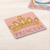 ジュエリープリンセスクラウンバイチャリラザリス スクエアペーパーコースター (アングル)