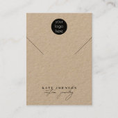 ジュエリーホルダーネックレスディスプレイ事業ロゴ 名刺 (正面)