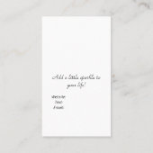 ジュエリーメーカーと販売用イヤリングカード。 名刺 (裏面)