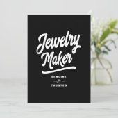 ジュエリーメーカーの役職ギフト 招待状 (スタンド正面)