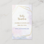 ジュエリーメーカーネックレスウォーターカラービジネスカード 名刺 (正面)