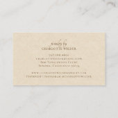 ジュエリーメーカーボホテラコッタサンビジネスカード 名刺 (裏面)