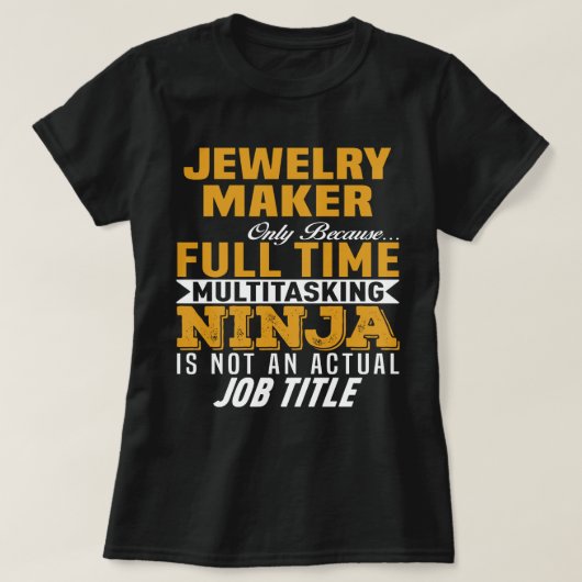 ジュエリーメーカー Tシャツ (デザイン正面)