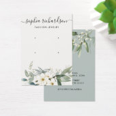 ジュエリーモダンボホフラワーズイヤリングディスプレイカード (デスク)