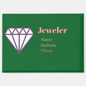 ジュエリー事業を個人化して宣伝する マグネット (正面)