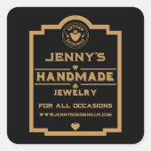 ジュエリー作成者 スクエアシール (正面)