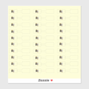 ジュエリー価格ラベルクリームロゴ30シール シール