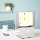 ジュエリー価格ラベルクリームロゴ30シール シール (デスク上のノートパソコン)