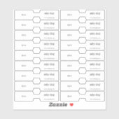 ジュエリー価格ラベルフォルダ シール (シート)