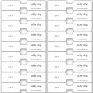 ジュエリー価格ラベルフォルダ シール