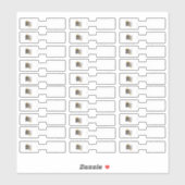 ジュエリー価格ラベルホワイトロゴ30フォルドバー シール (シート)