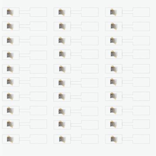 ジュエリー価格ラベルライトブルーロゴ30ステッカー シール (正面)