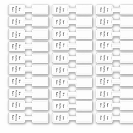 ジュエリー価格ラベル会社名30ステッカー シール (正面)