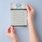 ジュエリー修理価格表きらめくダイヤモンドフライヤー チラシ (ハンドル)