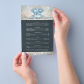 ジュエリー修理価格表きらめくダイヤモンドフライヤー チラシ (ハンドル)