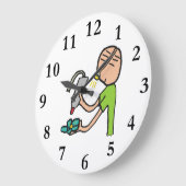 ジュエリー化 ラージ壁時計 (傾斜)