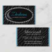 ジュエリー及び付属品のブティックの名刺 名刺 (正面/裏面)