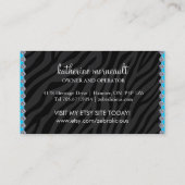 ジュエリー及び付属品のブティックの名刺 名刺 (裏面)