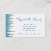 ジュエリー名刺アイクルブルーシルバー 名刺 (裏面)