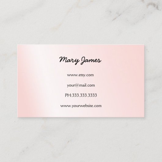 ジュエリー名刺 名刺 (裏面)