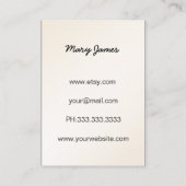 ジュエリー名刺 名刺 (裏面)