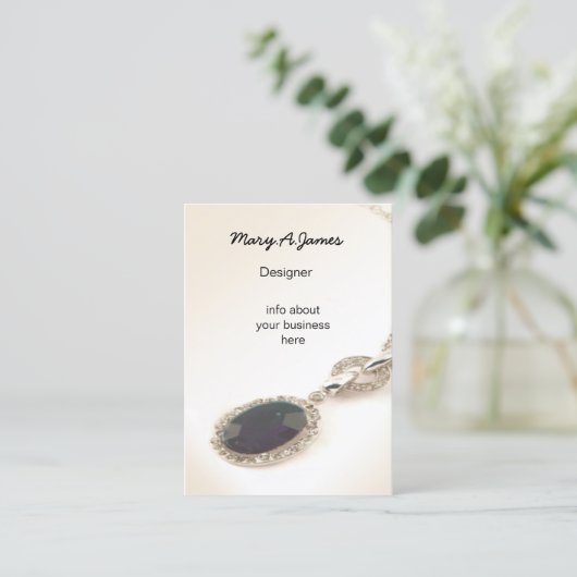ジュエリー名刺 名刺 (スタンド正面)