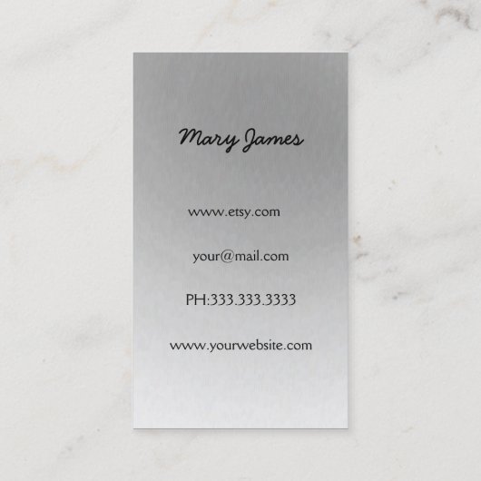 ジュエリー名刺 名刺 (裏面)