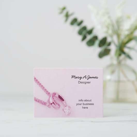 ジュエリー名刺 名刺 (スタンド正面)