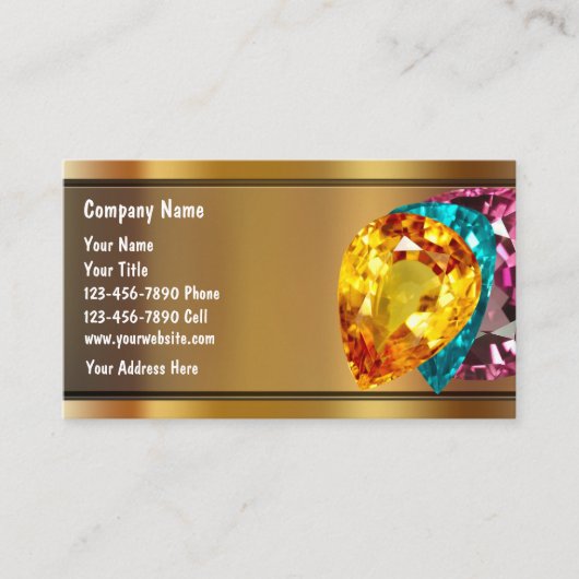 ジュエリー名刺 名刺 (正面)