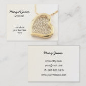 ジュエリー名刺 名刺 (正面/裏面)