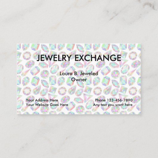 ジュエリー名刺 名刺 (裏面)