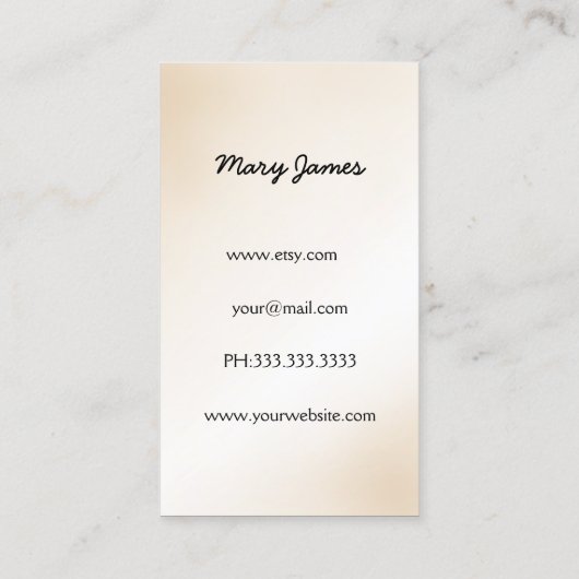 ジュエリー名刺 名刺 (裏面)