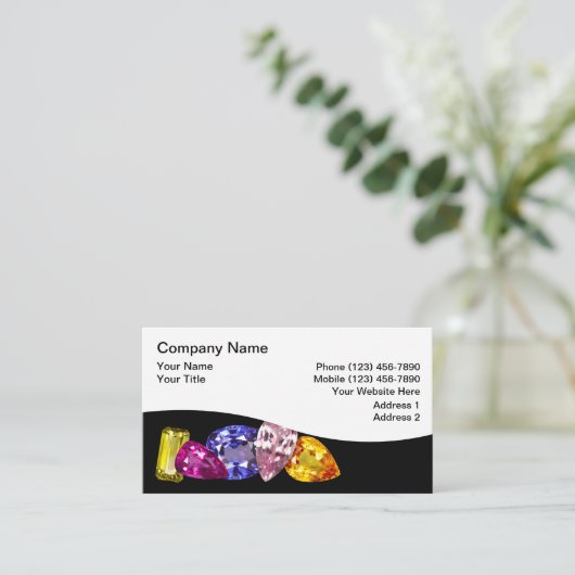 ジュエリー名刺 名刺 (スタンド正面)