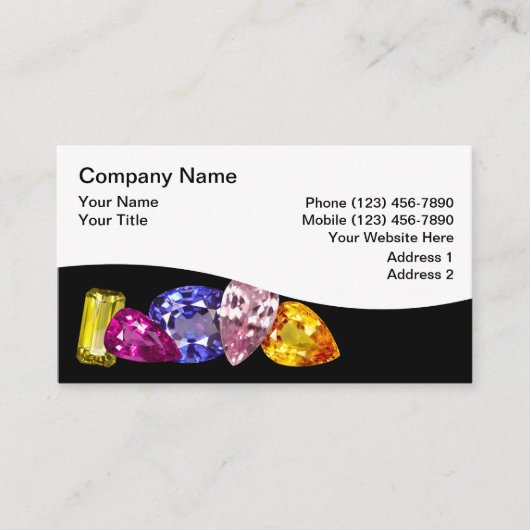 ジュエリー名刺 名刺 (正面)