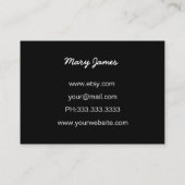 ジュエリー名刺 名刺 (裏面)