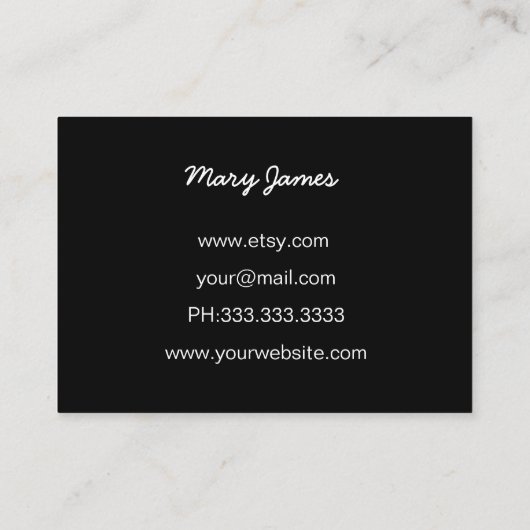 ジュエリー名刺 名刺 (裏面)