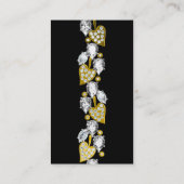 ジュエリー名刺 – 黒 名刺 (裏面)