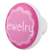 ジュエリー団体や組織ピンクフラワーノブ セラミックノブ (右)