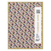 ジュエリー市場の屋台宣伝用クラフトフェア真珠 テーブルクロス (正面)