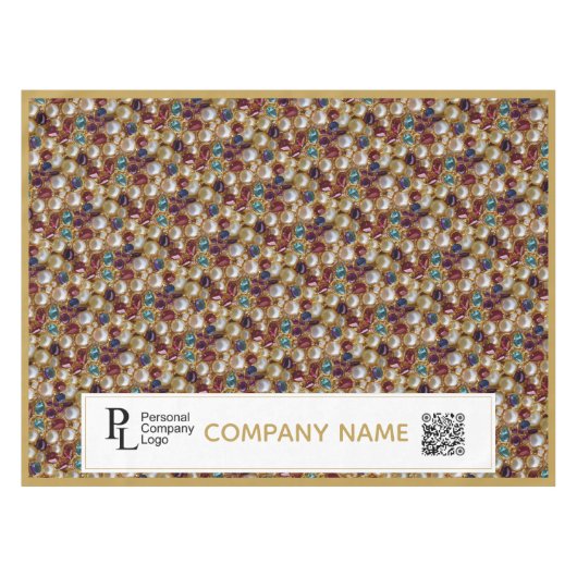 ジュエリー市屋台宣伝工芸フェアきらきら光る テーブルクロス (正面(横))